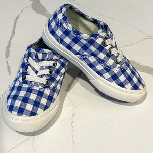 SeaVees Blue and White Checkered Classic Sneakers Kids Sz 6 C